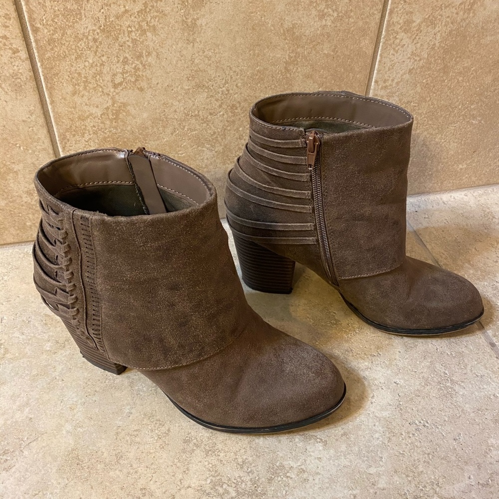 Brown booties